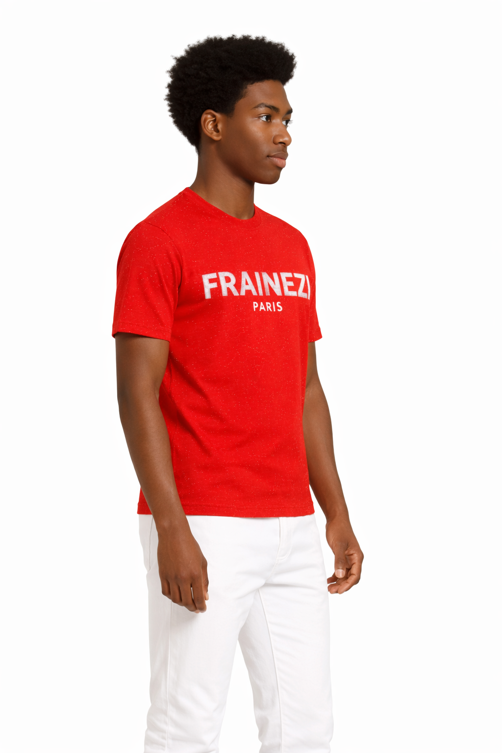 tee shirt rouge strass classic