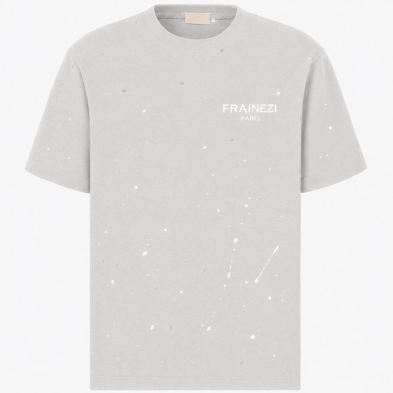 tee shirt frainezi paris — noir effet paint