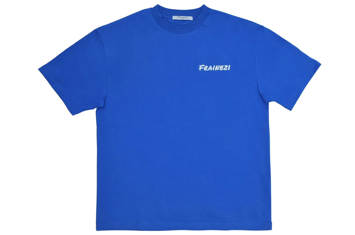t-shirt bleu frainezi signature