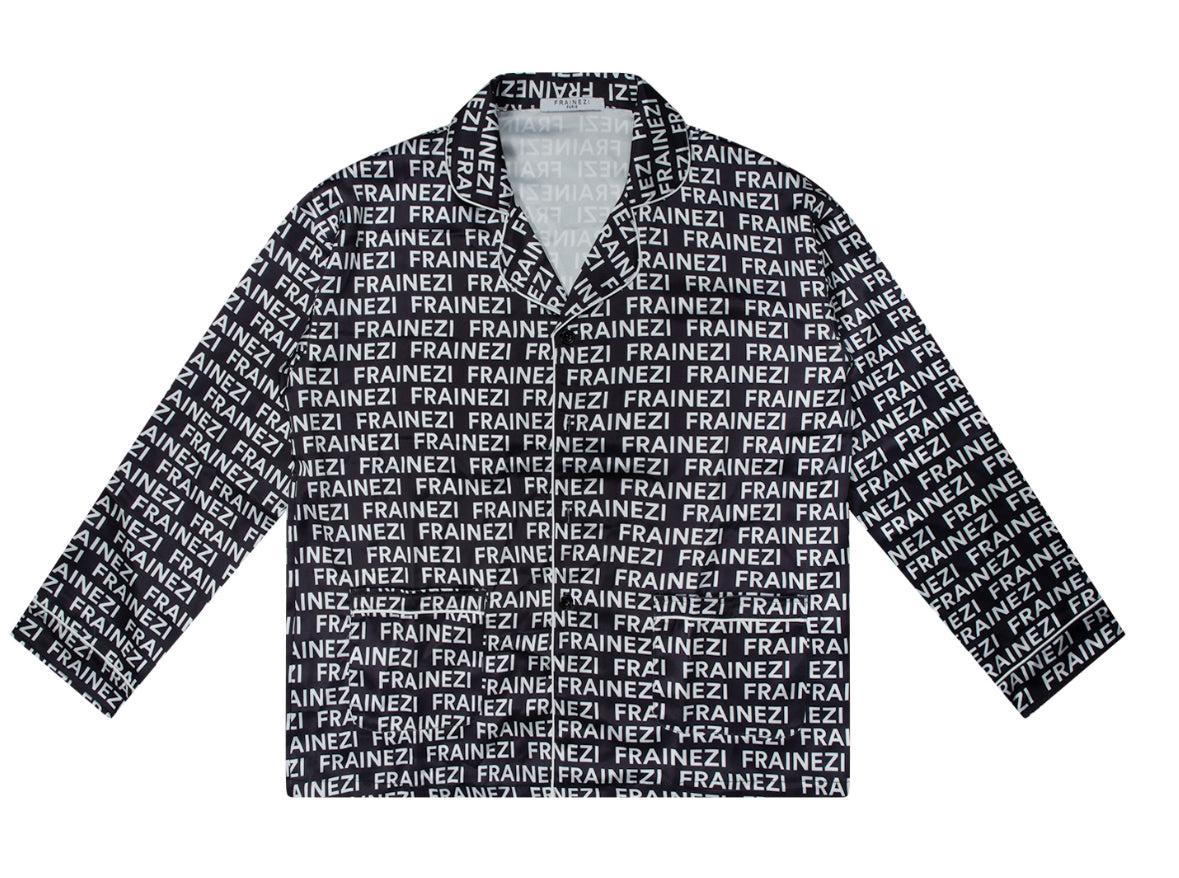 pyjama frainezi noir / blanc – confort ample & premium