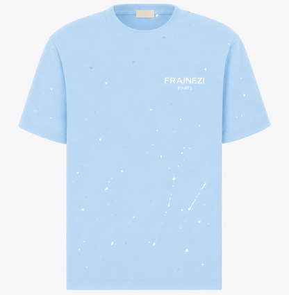 Tee Shirt FRAINEZI PARIS — Noir Effet Paint