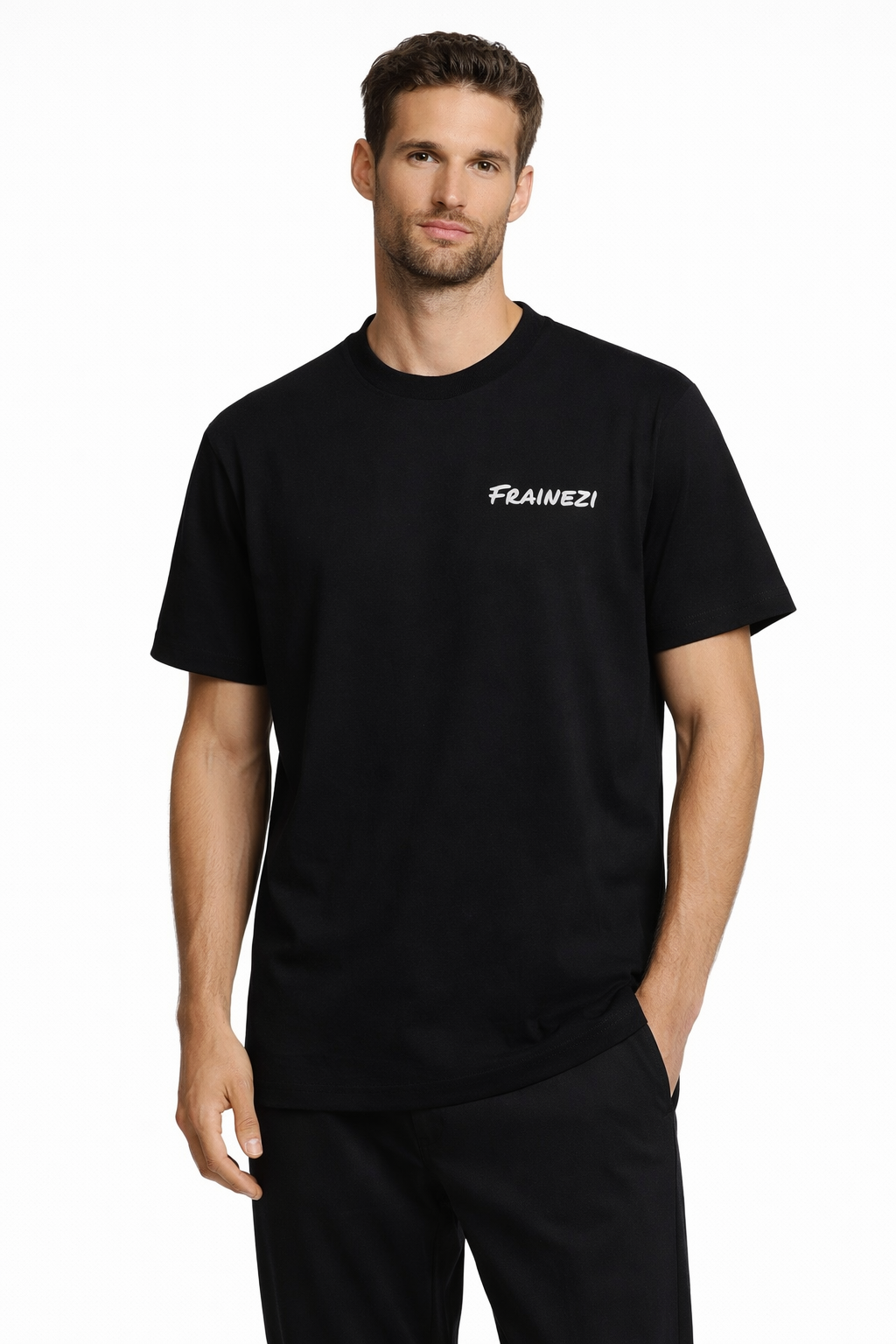 t-shirt noir frainezi signature