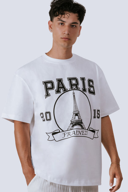 T-shirt Oversize FRAINEZI Blanc – Paris Edition