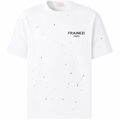 Tee Shirt FRAINEZI PARIS — Noir Effet Paint