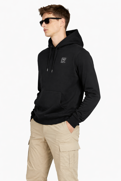 Sweat Capuche Noir FZ