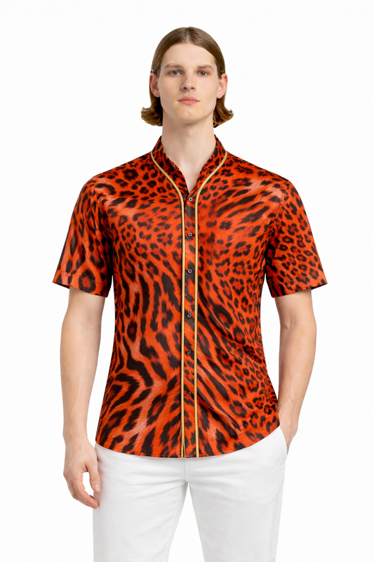 Chemise ocelote manche courte