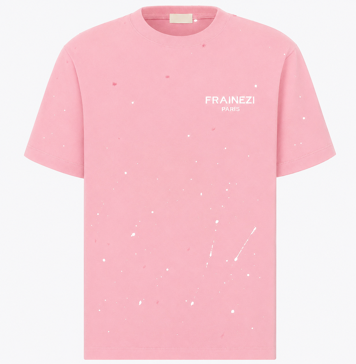 tee shirt frainezi paris — noir effet paint