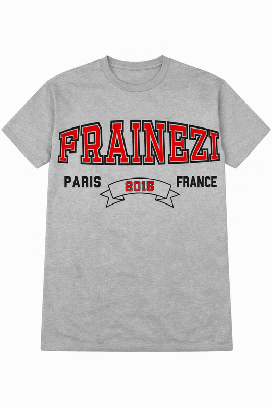 T-shirt FRAINEZI Paris 2015 France – Oversize