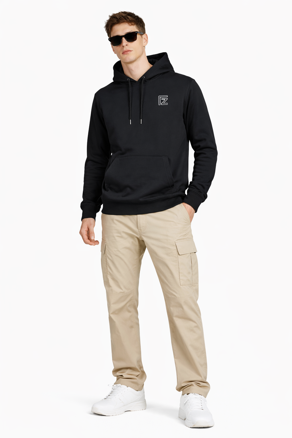 sweat capuche noir fz