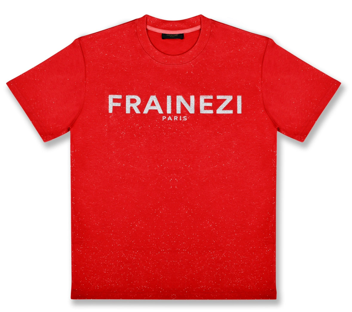 tee shirt rouge strass classic