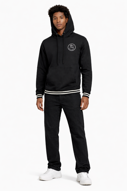 Sweat Capuche Noir Cercle