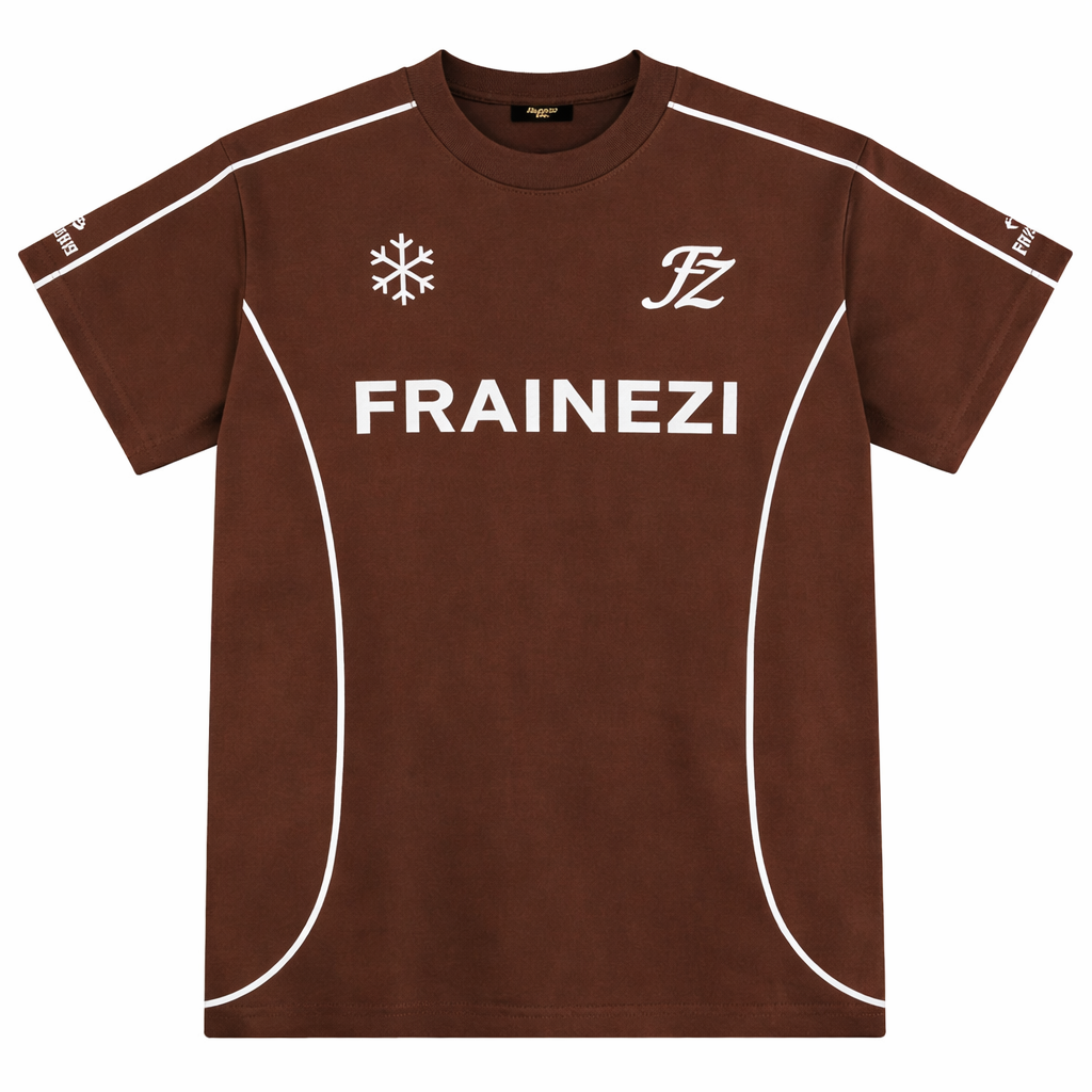tee shirt marron fz frainezi