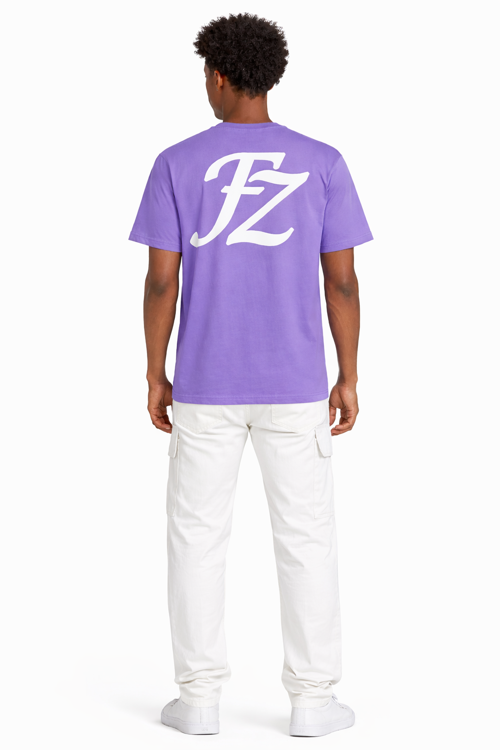 tee shirt violet logo eponge  fz