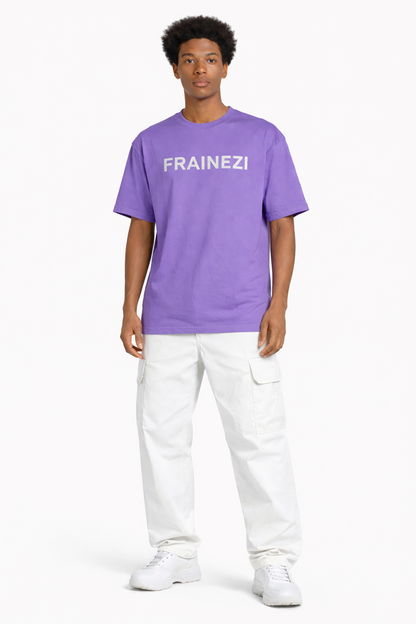 Tee Shirt Violet Logo Eponge  FZ
