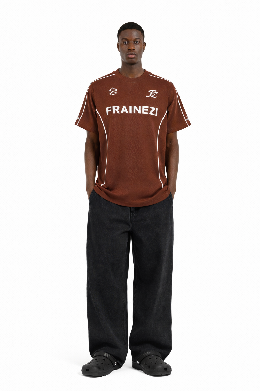 tee shirt marron fz frainezi
