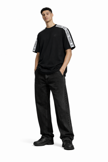 T-shirt FRAINEZI – Bande Jacquard Épaules