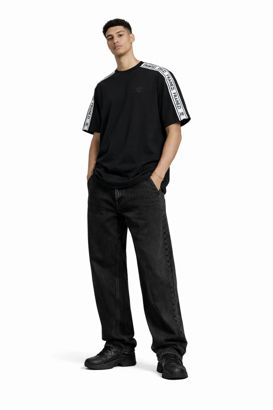 T-shirt FRAINEZI – Bande Jacquard Épaules