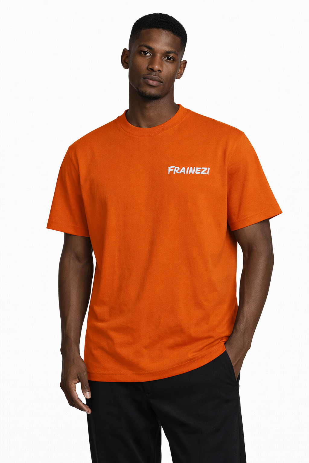 t-shirt orange frainezi signature