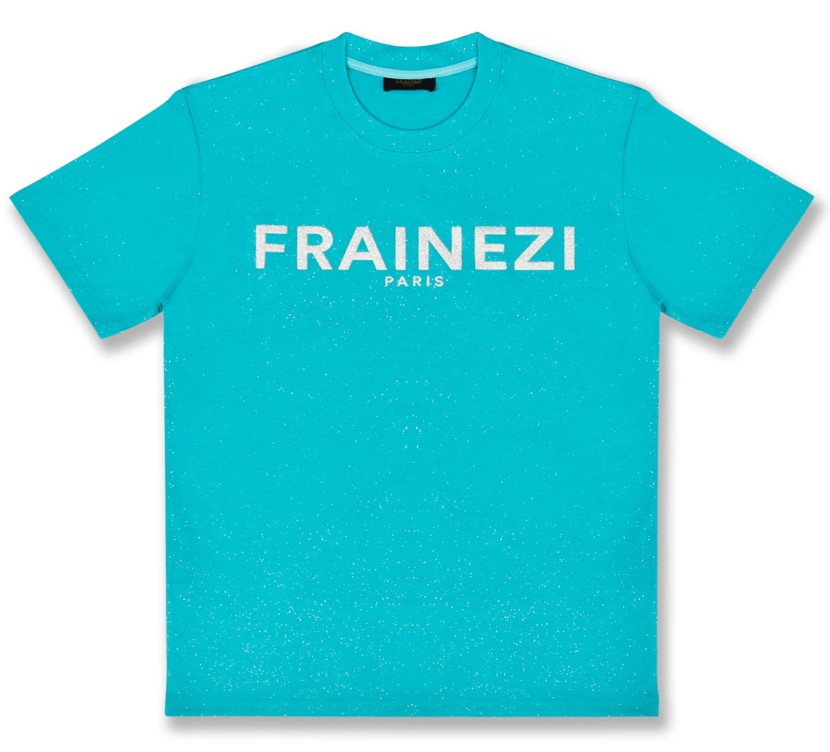 tee shirt bleu strass classic