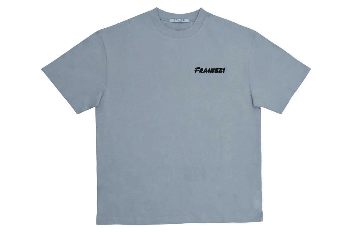 t-shirt gris clair frainezi signature