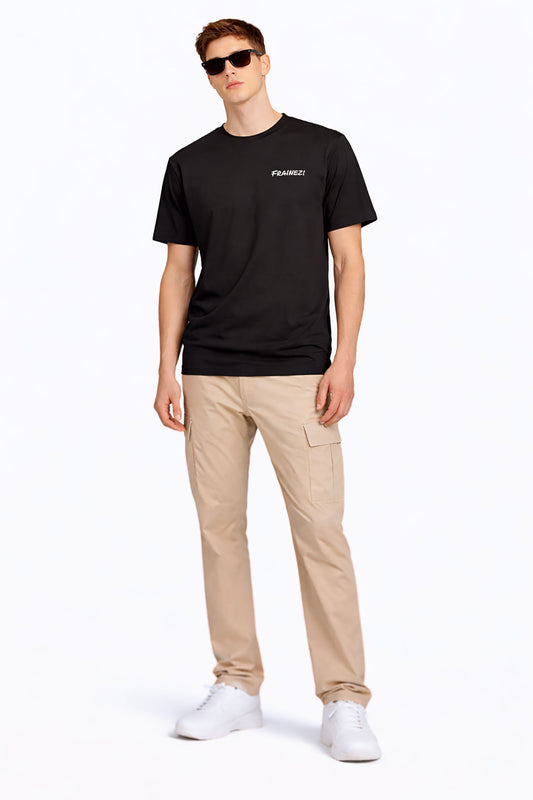 T-shirt noir FRAINEZI signature