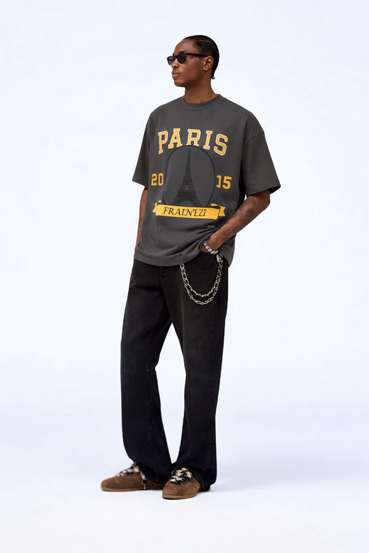 T-shirt Oversize FRAINEZI Gris – Paris Edition