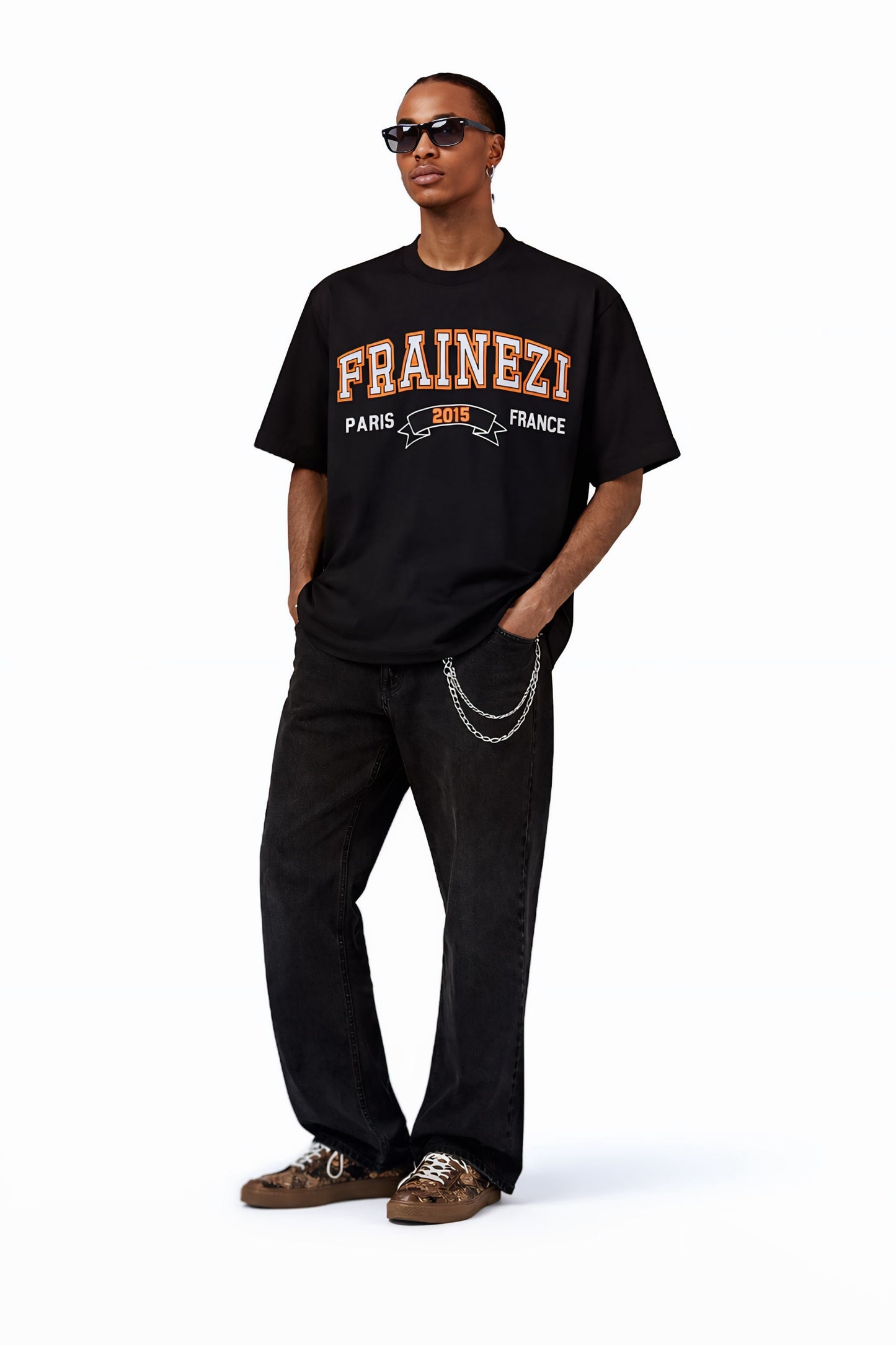 t-shirt frainezi paris 2015 france – oversize