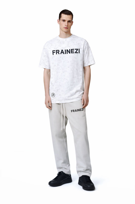 Tee shirt blanc marbre