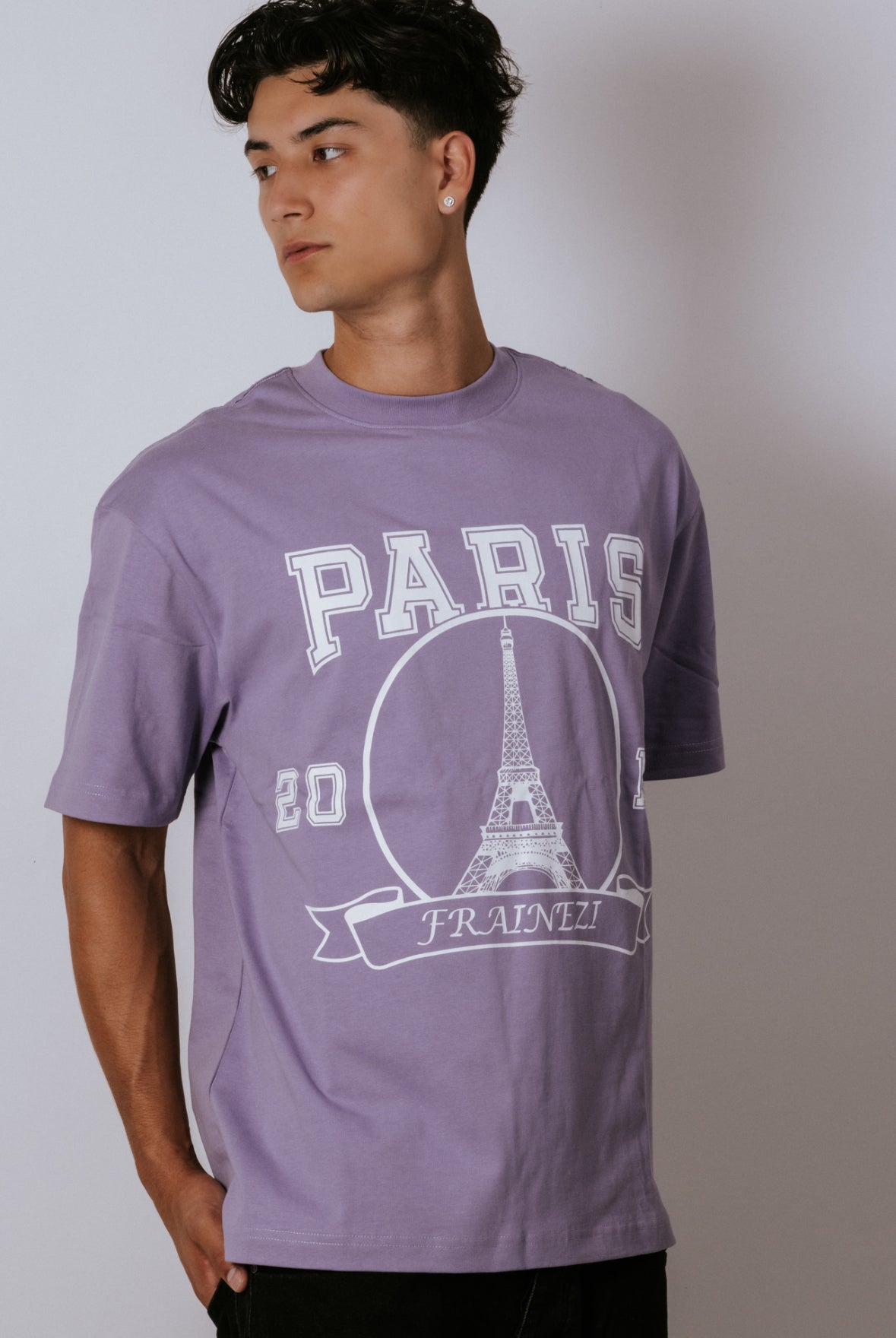 t-shirt oversize frainezi violet – paris edition