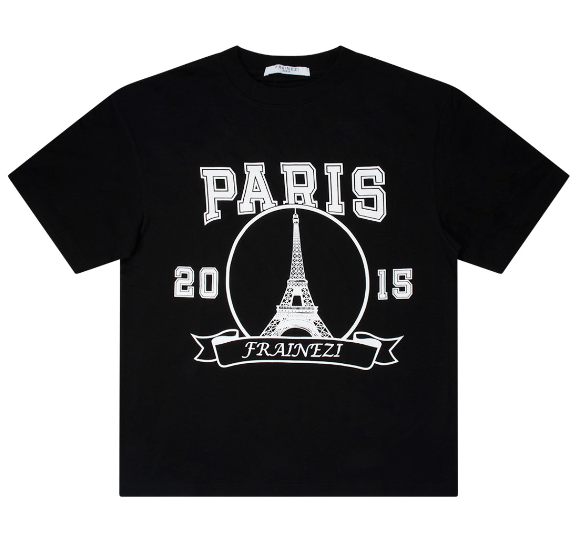 t-shirt oversize frainezi noir – paris edition