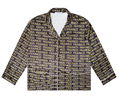Pyjama FRAINEZI Doré / Noir – Confort Ample & Premium