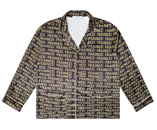 Pyjama FRAINEZI Doré / Noir – Confort Ample & Premium