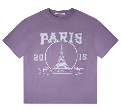 T-shirt Oversize FRAINEZI Violet – Paris Edition