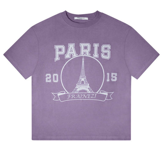 T-shirt Oversize FRAINEZI Violet – Paris Edition