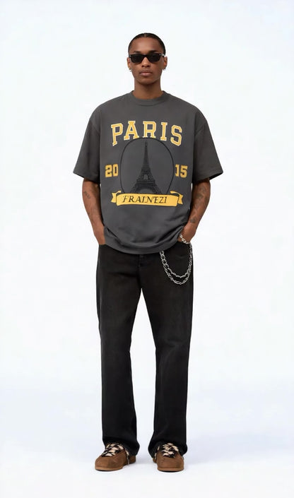 T-shirt Oversize FRAINEZI Gris – Paris Edition