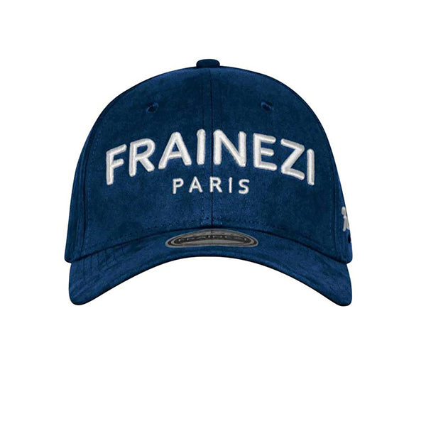 casquette en daim bleu - frainezi paris