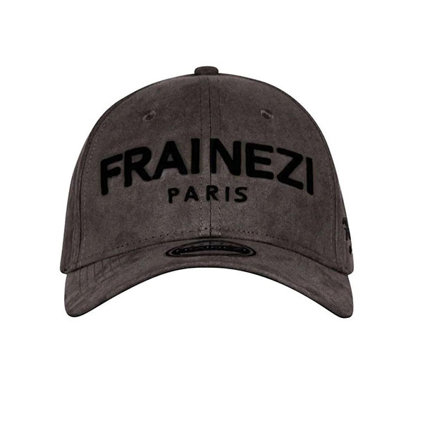 casquette en daim gris - frainezi paris