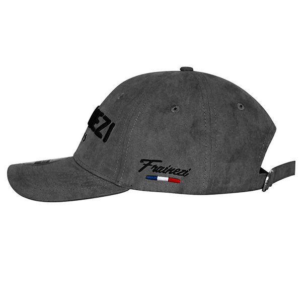 casquette en daim gris - frainezi paris