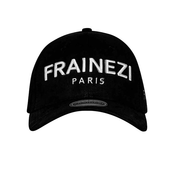 casquette en daim noir - frainezi paris