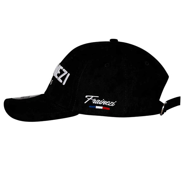 casquette en daim noir - frainezi paris