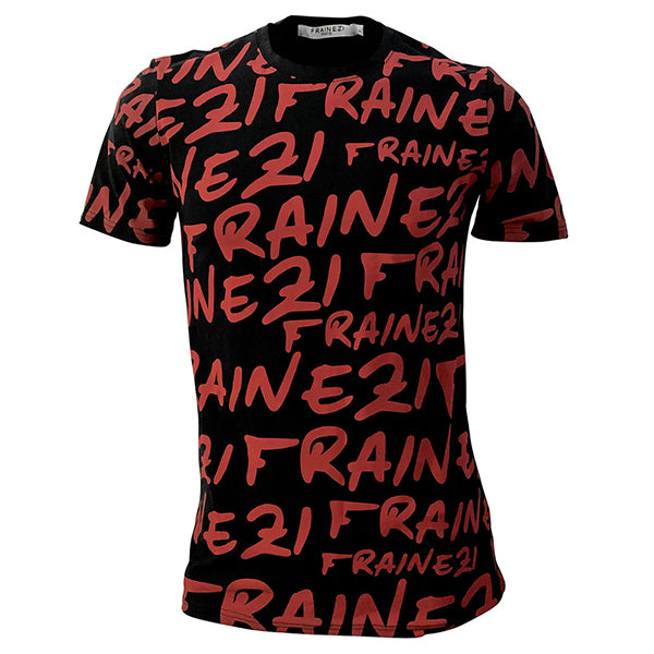 tee shirt noir collection font rouge