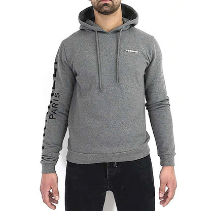 Sweat Capuche Gris Metal Logo