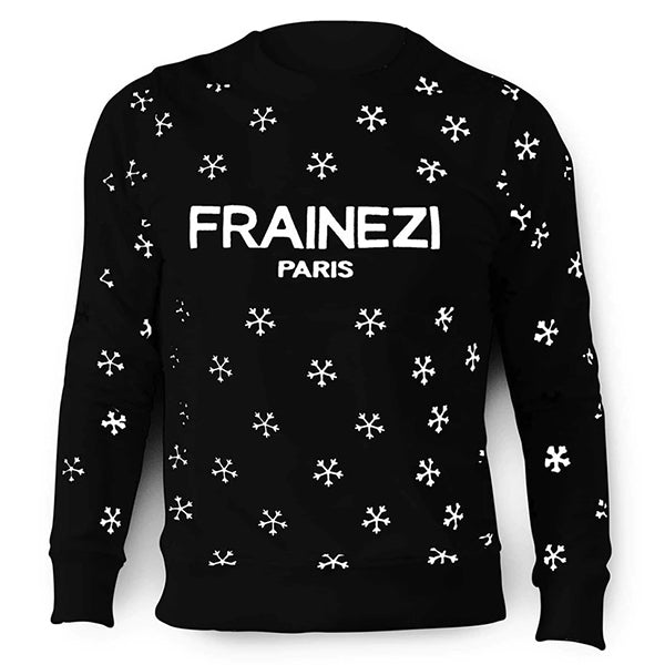 sweat col rond noir frainezi frais