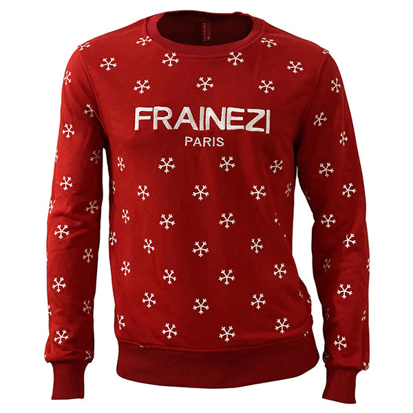 sweat col rond rouge frainezi frais